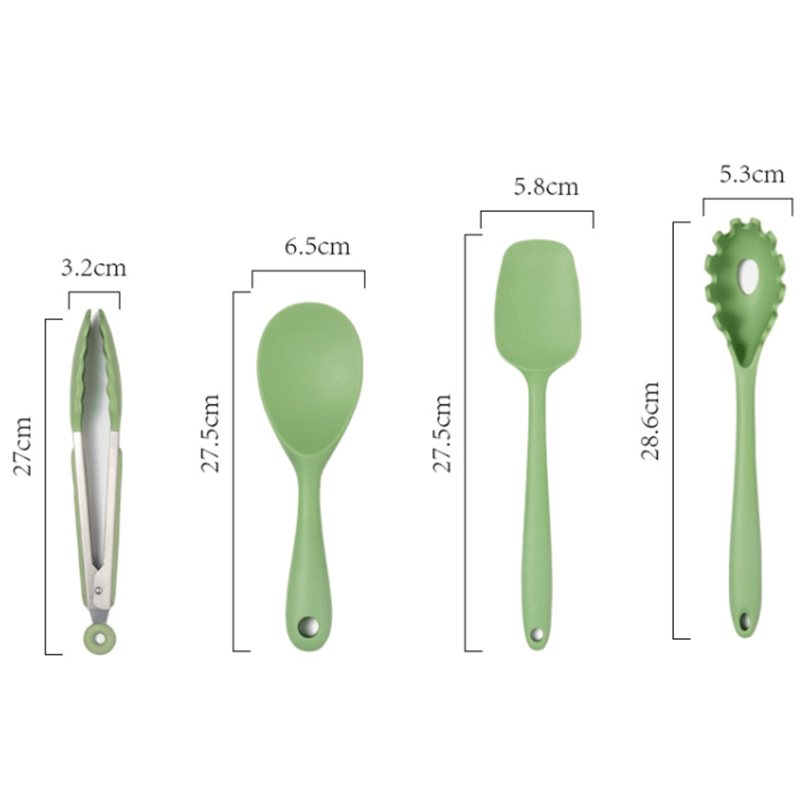 Ensemble d'ustensiles de cuisine en silicone 2 pièces